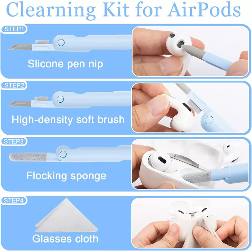 Multi Function kit. Keyboard, Phone screen, and Earbuds Cleaner.